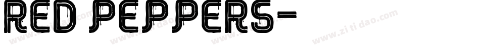 RED Peppers字体转换